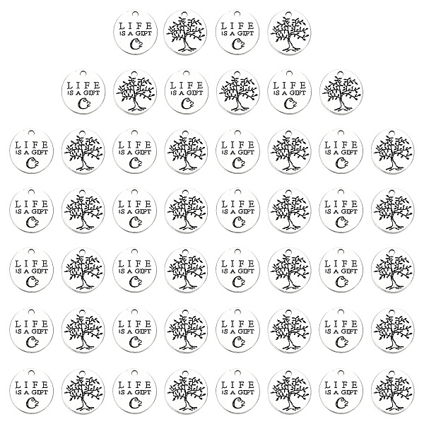 PandaHall SUNNYCLUE 1 BOX 50Pcs Tree of Life Charms Bulk Double Sided Alloy Engraved Motivational Word Flat Round Pendants for Jewelry...
PandaHall SUNNYCLUE 1 BOX 50Pcs Tree of Life Charms Bulk Double Sided Alloy Engraved Motivational Word Flat Round Pendants for Jewelry...