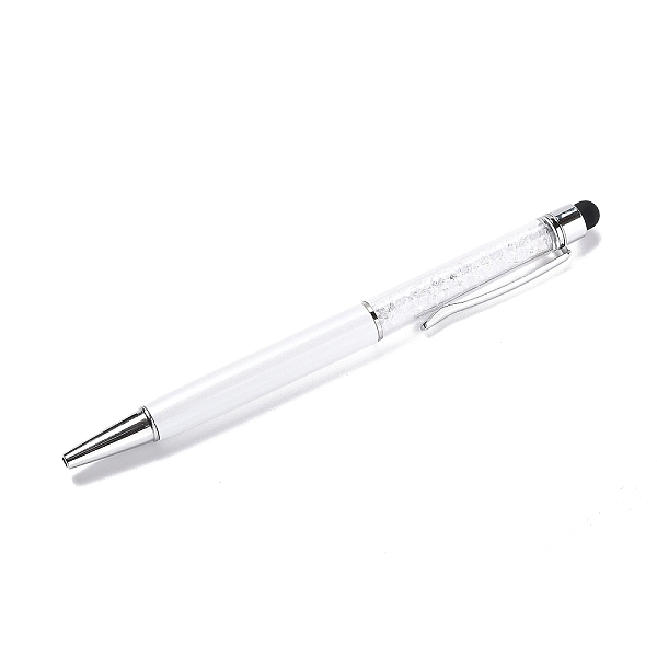 PandaHall Silicone & Plastic Touch Screen Pen, Aluminum Ball Pen, with Transparent Resin Diamond Shape Beads, White, 146x13x10mm Plastic...
PandaHall Silicone & Plastic Touch Screen Pen, Aluminum Ball Pen, with Transparent Resin Diamond Shape Beads, White, 146x13x10mm Plastic...