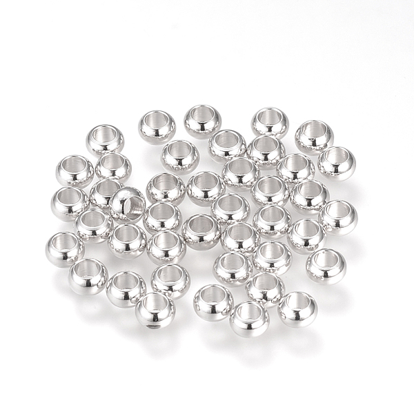 PandaHall Brass Spacer Beads, Rondelle, Nickel Free, Real Platinum Plated, 5x3mm, Hole: 2.5mm Brass Rondelle
PandaHall Brass Spacer Beads, Rondelle, Nickel Free, Real Platinum Plated, 5x3mm, Hole: 2.5mm Brass Rondelle