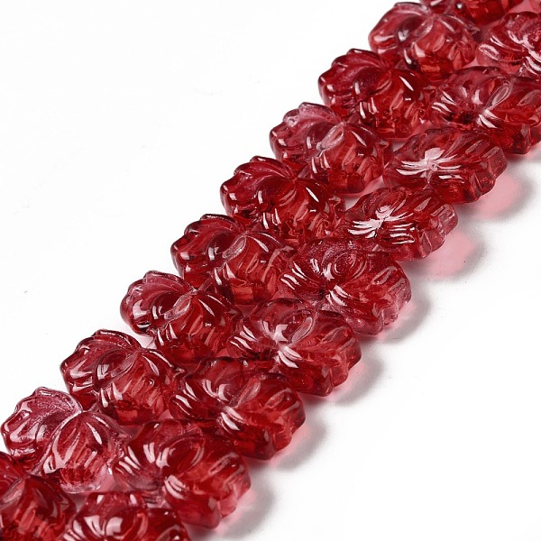 PandaHall Transparent Glass Beads Strands, Lotus, Dark Red, 10x14x7mm, Hole: 0.8mm, about 38pcs/strand, 14.17 inch(36cm) Glass Flower Red
PandaHall Transparent Glass Beads Strands, Lotus, Dark Red, 10x14x7mm, Hole: 0.8mm, about 38pcs/strand, 14.17 inch(36cm) Glass Flower Red