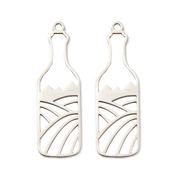 PandaHall 201 Stainless Steel Pendants, Laser Cut, Bottle Charm, Stainless Steel Color, 40x12x1mm, Hole: 2mm 201 Stainless Steel Bottle
PandaHall 201 Stainless Steel Pendants, Laser Cut, Bottle Charm, Stainless Steel Color, 40x12x1mm, Hole: 2mm 201 Stainless Steel Bottle
