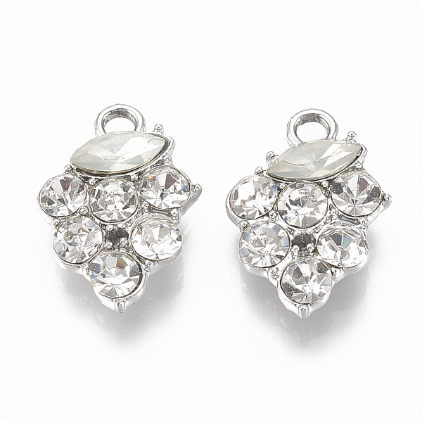 PandaHall Alloy Pendants, with Rhinestone and Acrylic Rhinestone, Grape, Silver, Crystal, 19.5x13x4mm, Hole: 2mm Alloy+Rhinestone Fruit..., Clear
PandaHall Alloy Pendants, with Rhinestone and Acrylic Rhinestone, Grape, Silver, Crystal, 19.5x13x4mm, Hole: 2mm Alloy+Rhinestone Fruit..., Clear