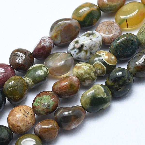 PandaHall Natural Ocean Jasper Beads Strands, Nuggets, Tumbled Stone, 6~8mm, Hole: 0.8mm, about 45~47pcs/strand, 15.7 inch(40cm) Ocean...
PandaHall Natural Ocean Jasper Beads Strands, Nuggets, Tumbled Stone, 6~8mm, Hole: 0.8mm, about 45~47pcs/strand, 15.7 inch(40cm) Ocean...