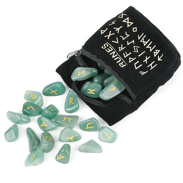 PandaHall Natural Green Aventurine Rune Stones, Tumbled Stone, Healing Stones for Chakras Balancing, Crystal Therapy, Meditation, Reiki...
PandaHall Natural Green Aventurine Rune Stones, Tumbled Stone, Healing Stones for Chakras Balancing, Crystal Therapy, Meditation, Reiki...