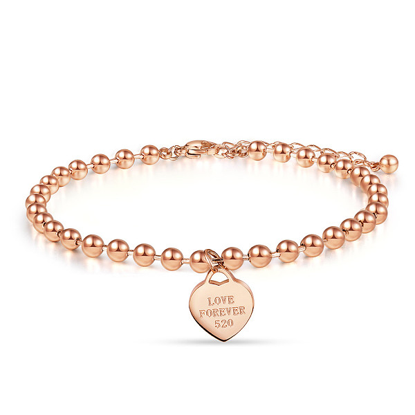 PandaHall SHEGRACE Titanium Steel Charm Anklets for Valentine's Day, with Ball Chains and Lobster Claw Clasps, Heart with Word Love Forever...
PandaHall SHEGRACE Titanium Steel Charm Anklets for Valentine's Day, with Ball Chains and Lobster Claw Clasps, Heart with Word Love Forever...