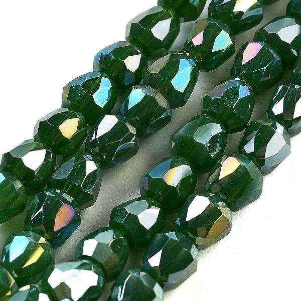 PandaHall Electroplate Glass Beads Strands, Faceted, Bell, Dark Green, 4x3.5~4mm, Hole: 1mm, about 98pcs/strand, 13.70''(34.8cm) Glass Bell
PandaHall Electroplate Glass Beads Strands, Faceted, Bell, Dark Green, 4x3.5~4mm, Hole: 1mm, about 98pcs/strand, 13.70''(34.8cm) Glass Bell