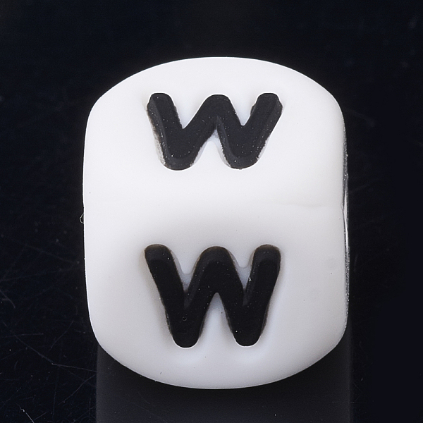 PandaHall Food Grade Eco-Friendly Silicone Beads, Chewing Beads For Teethers, DIY Nursing Necklaces Making, Letter Style, Cube, Letter.W..., White
PandaHall Food Grade Eco-Friendly Silicone Beads, Chewing Beads For Teethers, DIY Nursing Necklaces Making, Letter Style, Cube, Letter.W..., White