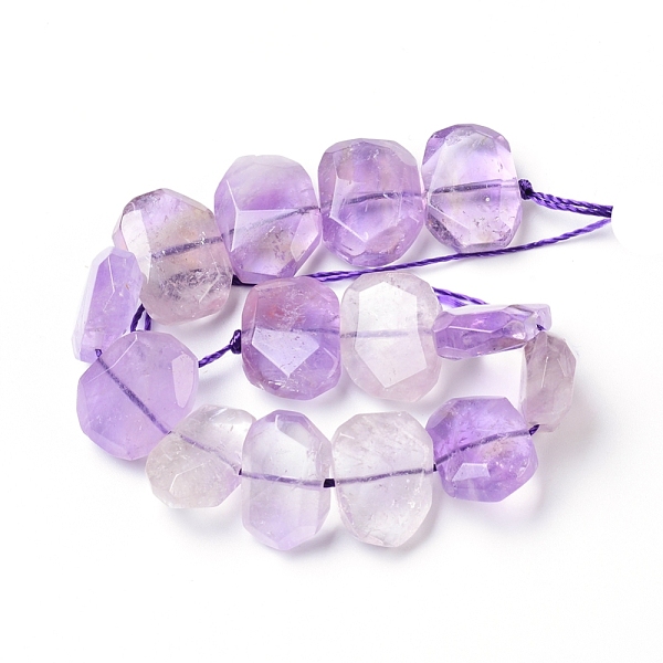 PandaHall Natural Amethyst Beads Strands, Faceted, Polygon, 12~16x18~21x6~8mm, Hole: 1.2mm, 6~8mm thick, about 13~14pcs/strand, 7.48...
PandaHall Natural Amethyst Beads Strands, Faceted, Polygon, 12~16x18~21x6~8mm, Hole: 1.2mm, 6~8mm thick, about 13~14pcs/strand, 7.48...