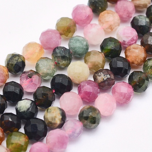 PandaHall Natural Tourmaline Beads Strands, Round, Faceted, 4mm, Hole: 0.5mm, about 93pcs/strand, 15.5 inch(39.5cm) Tourmaline Round
PandaHall Natural Tourmaline Beads Strands, Round, Faceted, 4mm, Hole: 0.5mm, about 93pcs/strand, 15.5 inch(39.5cm) Tourmaline Round