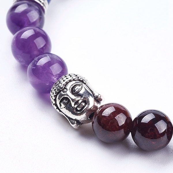PandaHall Chakra Natural Mixed Stone Stretch Bracelets, with Alloy Finding, Burlap Packing Pouches Drawstring Bags, 2 inch(50mm) Mixed Stone
PandaHall Chakra Natural Mixed Stone Stretch Bracelets, with Alloy Finding, Burlap Packing Pouches Drawstring Bags, 2 inch(50mm) Mixed Stone