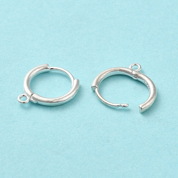 PandaHall 925 Sterling Silver Huggie Hoop Earring Findings, with Loops, with S925 Stamp, Silver, 21 Gauge, 12.5x11x1.5mm, Hole: 1.2mm, Pin...
PandaHall 925 Sterling Silver Huggie Hoop Earring Findings, with Loops, with S925 Stamp, Silver, 21 Gauge, 12.5x11x1.5mm, Hole: 1.2mm, Pin...