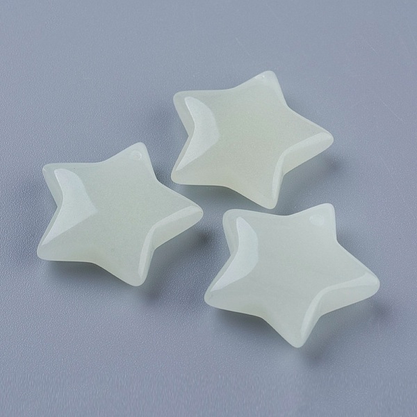 PandaHall Synthetic Luminous Stone Pendants, Glow in the Dark, Star, Turquoise, 24x25x7mm, Hole: 1mm Luminous Stone Star Green
PandaHall Synthetic Luminous Stone Pendants, Glow in the Dark, Star, Turquoise, 24x25x7mm, Hole: 1mm Luminous Stone Star Green