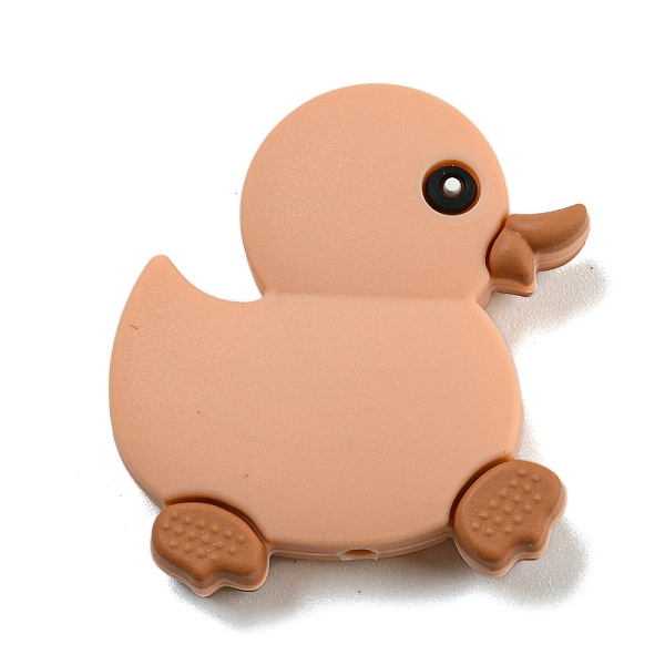 PandaHall Silicone Focal Beads, Silicone Teething Beads, Baby Toy, Duck, Dark Salmon, 31x29x8mm, Hole: 2mm Silicone Duck
PandaHall Silicone Focal Beads, Silicone Teething Beads, Baby Toy, Duck, Dark Salmon, 31x29x8mm, Hole: 2mm Silicone Duck