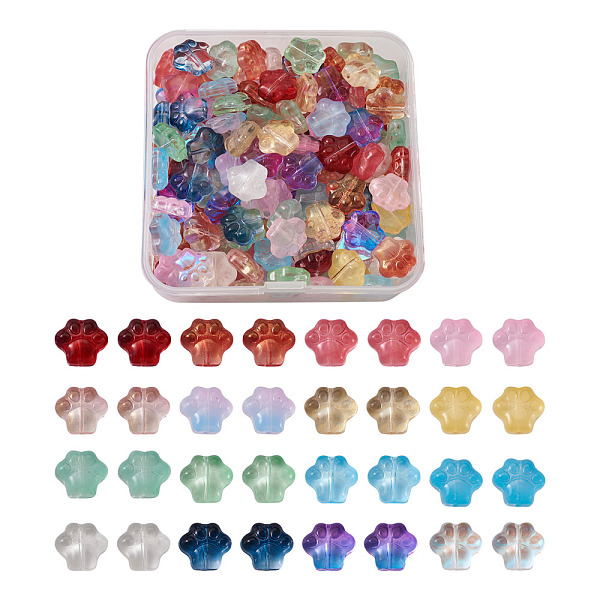 PandaHall Craftdady Transparent Spray Painted Glass Beads, Dog Paw Print, Mixed Color, 11x12x4.5mm, Hole: 1mm, 160pcs/box Glass Others..., Multicolor
PandaHall Craftdady Transparent Spray Painted Glass Beads, Dog Paw Print, Mixed Color, 11x12x4.5mm, Hole: 1mm, 160pcs/box Glass Others..., Multicolor