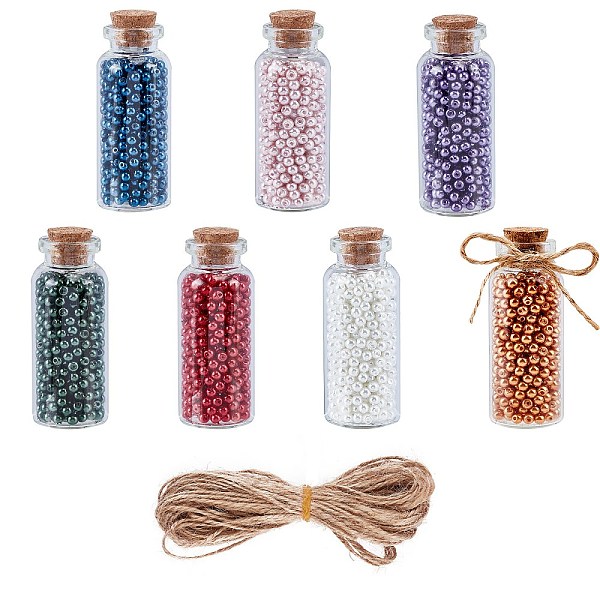 PandaHall DIY Wishing Bottle Kits, include Glass Jar Glass Bottles Bead Containers, with Cork Stopper, Glass Pearl Beads and Jute Twine..., Multicolor
PandaHall DIY Wishing Bottle Kits, include Glass Jar Glass Bottles Bead Containers, with Cork Stopper, Glass Pearl Beads and Jute Twine..., Multicolor