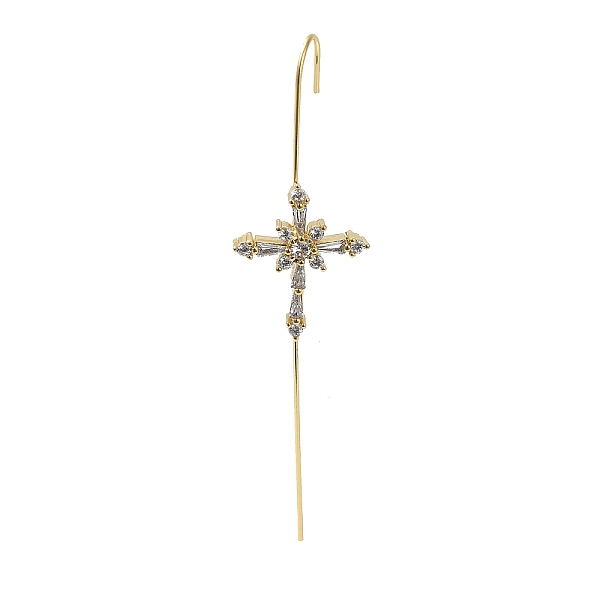 PandaHall Brass Crystal Rhinestone Ear Wrap Crawler Hook Earrings for Women, Real 18K Gold Plated, Cross, 73.5x18.5mm, Pin: 1mm Rhinestone..., Clear
PandaHall Brass Crystal Rhinestone Ear Wrap Crawler Hook Earrings for Women, Real 18K Gold Plated, Cross, 73.5x18.5mm, Pin: 1mm Rhinestone..., Clear