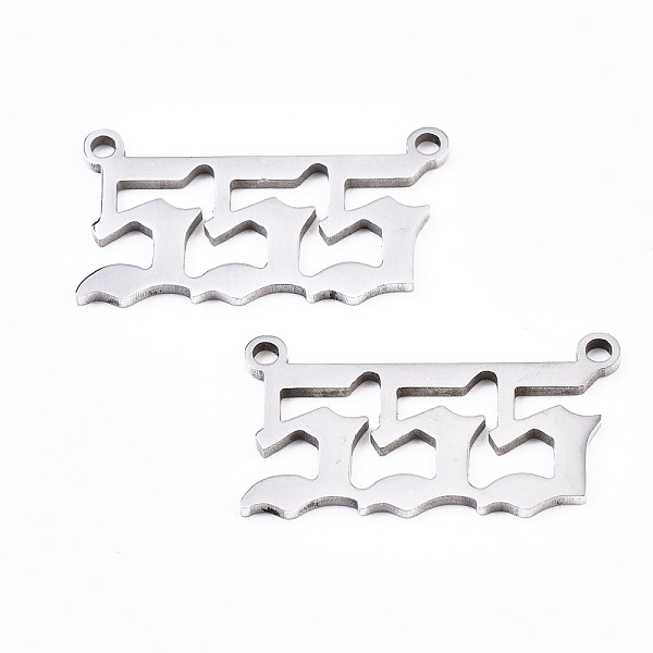 PandaHall 201 Stainless Steel Pendant Links, Laser Cut, Stainless Steel Color, Num.5, 12x22x1mm, Hole: 1.4mm 201 Stainless Steel Number
PandaHall 201 Stainless Steel Pendant Links, Laser Cut, Stainless Steel Color, Num.5, 12x22x1mm, Hole: 1.4mm 201 Stainless Steel Number