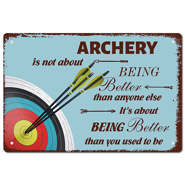 PandaHall CREATCABIN Archery is not About Being Better Metal Tin Sign Vintage Wall Decor Art Mural Hanging Iron Painting Plaque Poster...
PandaHall CREATCABIN Archery is not About Being Better Metal Tin Sign Vintage Wall Decor Art Mural Hanging Iron Painting Plaque Poster...