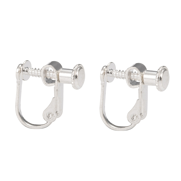 PandaHall Brass Screw On Clip-on Earring Findings, Spiral Ear Clip, For Non-Pierced Ears, Silver Color Plated, 13~15x13x5mm Brass
PandaHall Brass Screw On Clip-on Earring Findings, Spiral Ear Clip, For Non-Pierced Ears, Silver Color Plated, 13~15x13x5mm Brass