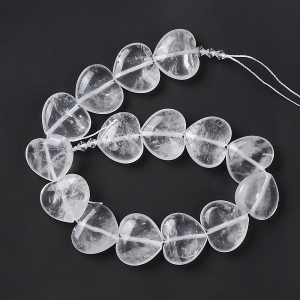PandaHall Natural Quartz Crystal Beads Strands, Heart, 25x28x10.5mm, Hole: 3mm, about 15pcs/strand, 14.09 inch(35.8cm) Quartz Crystal Heart
PandaHall Natural Quartz Crystal Beads Strands, Heart, 25x28x10.5mm, Hole: 3mm, about 15pcs/strand, 14.09 inch(35.8cm) Quartz Crystal Heart
