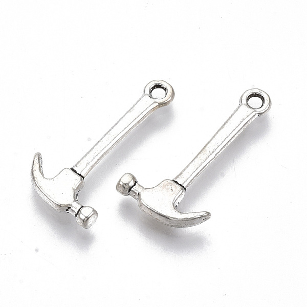 PandaHall Tibetan Style Alloy Pendants, Cadmium Free & Lead Free, Hammer, Antique Silver, 24x12x2.5mm, Hole: 1.6mm, about 1060pcs/1000g...
PandaHall Tibetan Style Alloy Pendants, Cadmium Free & Lead Free, Hammer, Antique Silver, 24x12x2.5mm, Hole: 1.6mm, about 1060pcs/1000g...
