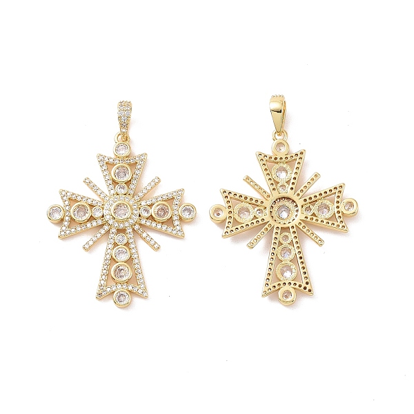 PandaHall Cross Brass Micro Pave Clear Cubic Zirconia Pendants, Cadmium Free & Nickel Free & Lead Free, Real 18K Gold Plated, 49mm, Hole...
PandaHall Cross Brass Micro Pave Clear Cubic Zirconia Pendants, Cadmium Free & Nickel Free & Lead Free, Real 18K Gold Plated, 49mm, Hole...