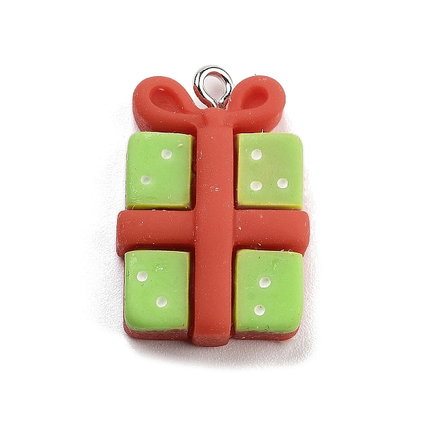 PandaHall Christmas Theme Opaque Resin Pendants, with Platinum Tone Iron Loops, Gift Box, 24.5x16x6.5mm, Hole: 2mm Iron+Resin Box
PandaHall Christmas Theme Opaque Resin Pendants, with Platinum Tone Iron Loops, Gift Box, 24.5x16x6.5mm, Hole: 2mm Iron+Resin Box