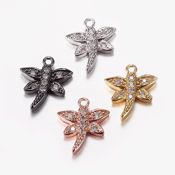 PandaHall Long-Lasting Plated Brass Micro Pave Cubic Zirconia Charms, Dragonfly, Mixed Color, 14x12x2.5mm, Hole: 1mm Brass+Cubic Zirconia..., Clear
PandaHall Long-Lasting Plated Brass Micro Pave Cubic Zirconia Charms, Dragonfly, Mixed Color, 14x12x2.5mm, Hole: 1mm Brass+Cubic Zirconia..., Clear