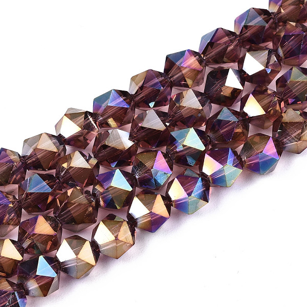 PandaHall Electroplate Transparent Glass Beads Strands, AB Color Plated, Faceted, Round, Purple, 6x5.5x5.5mm, Hole: 1mm, about 100pcs/strand...
PandaHall Electroplate Transparent Glass Beads Strands, AB Color Plated, Faceted, Round, Purple, 6x5.5x5.5mm, Hole: 1mm, about 100pcs/strand...