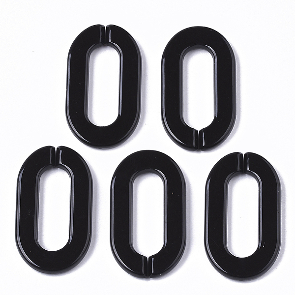 PandaHall Opaque Acrylic Linking Rings, Quick Link Connectors, for Cable Chains Making, Oval, Black, 36x21x4mm, Inner Diameter: 24x8mm...
PandaHall Opaque Acrylic Linking Rings, Quick Link Connectors, for Cable Chains Making, Oval, Black, 36x21x4mm, Inner Diameter: 24x8mm...