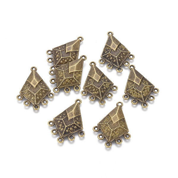 PandaHall Tibetan Style Alloy Chandelier Components Links, Rhombus, Nickel Free, Antique Bronze, 31.5x22.5x3mm, Hole: 1.5mm Alloy Rhombus
PandaHall Tibetan Style Alloy Chandelier Components Links, Rhombus, Nickel Free, Antique Bronze, 31.5x22.5x3mm, Hole: 1.5mm Alloy Rhombus