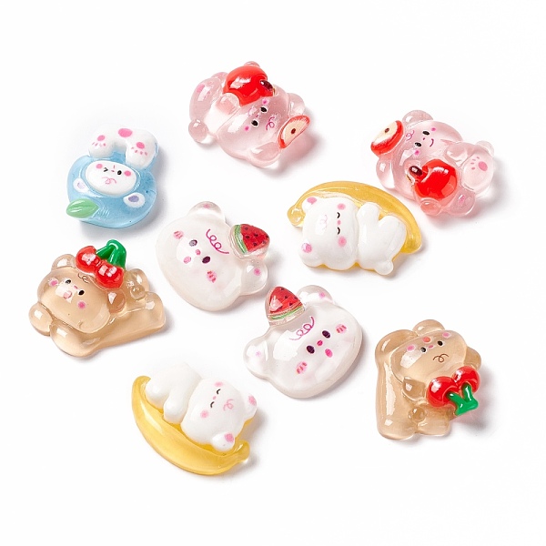 PandaHall Transparent Resin Cabochons, Bear with Cherry & Banana & Watermelon & Apple, Mixed Color, 19~23x17.5~25.5x6.5~8mm Resin Mixed..., Multicolor
PandaHall Transparent Resin Cabochons, Bear with Cherry & Banana & Watermelon & Apple, Mixed Color, 19~23x17.5~25.5x6.5~8mm Resin Mixed..., Multicolor