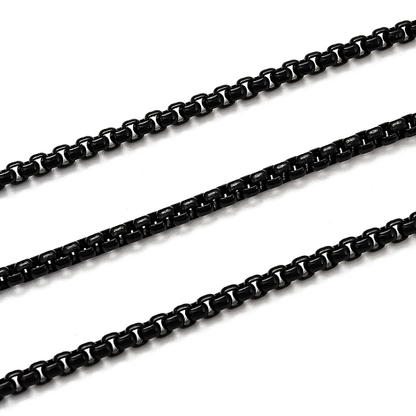 PandaHall Spray Painted Brass Box Chains, Venetian Chains, with Spool, Unwelded, Black, 2x2.5x2.5mm Brass Black
PandaHall Spray Painted Brass Box Chains, Venetian Chains, with Spool, Unwelded, Black, 2x2.5x2.5mm Brass Black