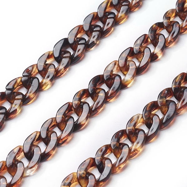 PandaHall Acrylic Curb Chains, Coconut Brown, Link: 13x10~10.5x2.5~3mm, about 70cm/strand, 27.56 inch Acrylic Brown
PandaHall Acrylic Curb Chains, Coconut Brown, Link: 13x10~10.5x2.5~3mm, about 70cm/strand, 27.56 inch Acrylic Brown
