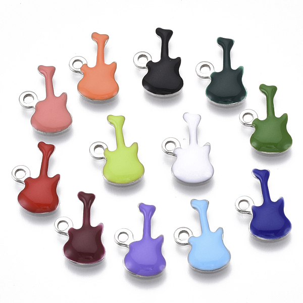 PandaHall 201 Stainless Steel Enamel Charms, Guitar, Stainless Steel Color, Mixed Color, 15x9x2mm, Hole: 1.6mm Stainless Steel+Enamel..., Multicolor
PandaHall 201 Stainless Steel Enamel Charms, Guitar, Stainless Steel Color, Mixed Color, 15x9x2mm, Hole: 1.6mm Stainless Steel+Enamel..., Multicolor