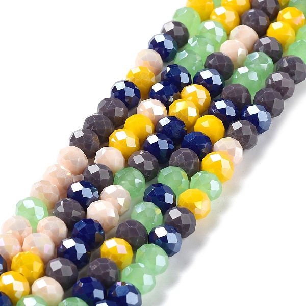 PandaHall Glass Beads Strands, Faceted, Rondelle, Mixed Color, 8x6mm, Hole: 1mm, about 65~68pcs/strand, 15.7~16.1 inch(40~41cm) Glass..., Multicolor
PandaHall Glass Beads Strands, Faceted, Rondelle, Mixed Color, 8x6mm, Hole: 1mm, about 65~68pcs/strand, 15.7~16.1 inch(40~41cm) Glass..., Multicolor