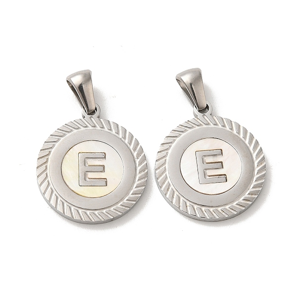 PandaHall 304 Stainless Steel Pendants, Flat Round Shell Charms with Letter, Stainless Steel Color, Letter E, 20.5x17.5x1.5mm, Hole...
PandaHall 304 Stainless Steel Pendants, Flat Round Shell Charms with Letter, Stainless Steel Color, Letter E, 20.5x17.5x1.5mm, Hole...