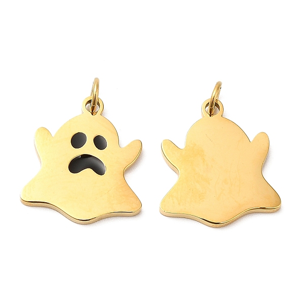 PandaHall Halloween Ion Plating(IP) 304 Stainless Steel Charms, with Enamel and Jump Ring, Golden, Ghost Charm, Black, 15x13.5x1.5mm, Hole...
PandaHall Halloween Ion Plating(IP) 304 Stainless Steel Charms, with Enamel and Jump Ring, Golden, Ghost Charm, Black, 15x13.5x1.5mm, Hole...