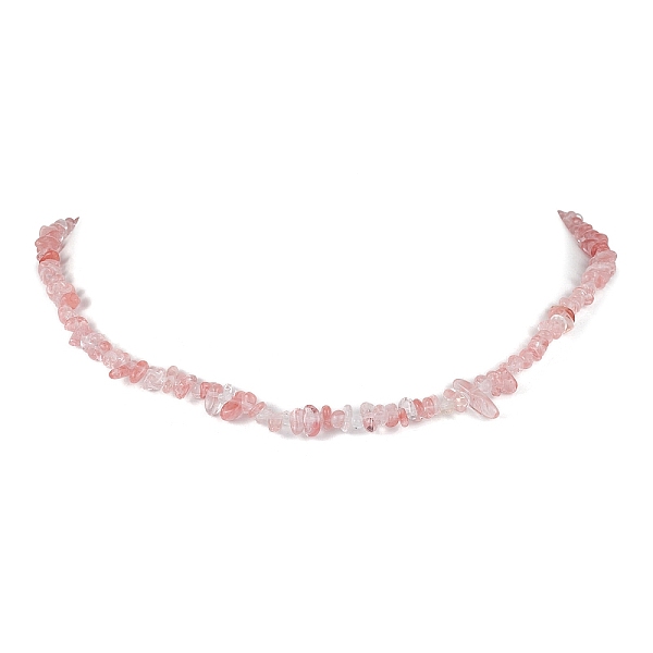 PandaHall Synthetic Cherry Quartz Glass Chip Beaded Necklace, Stainless Steel Color, 15.94~15.98 inch(40.5~40.6cm) Cherry Quartz Glass Chip
PandaHall Synthetic Cherry Quartz Glass Chip Beaded Necklace, Stainless Steel Color, 15.94~15.98 inch(40.5~40.6cm) Cherry Quartz Glass Chip