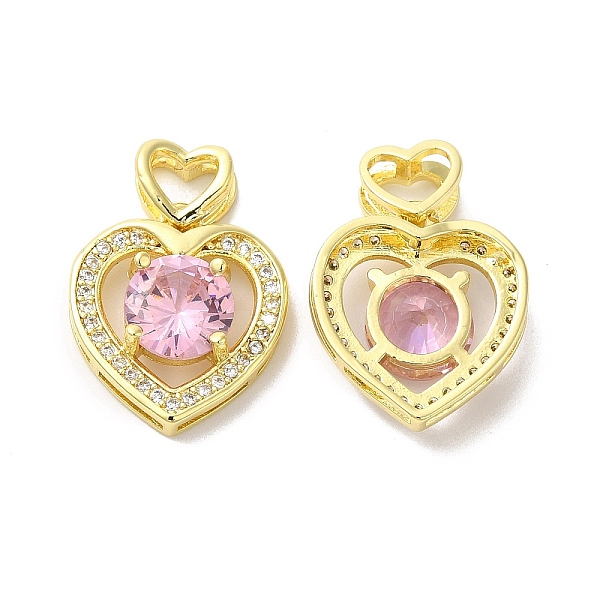 PandaHall Brass Micro Pave Clear & Pink Cubic Zirconia Pendants, Heart Charm, Real 18K Gold Plated, 17.5x16x5.5mm, Hole: 4.5x3mm Brass+Cubic...
PandaHall Brass Micro Pave Clear & Pink Cubic Zirconia Pendants, Heart Charm, Real 18K Gold Plated, 17.5x16x5.5mm, Hole: 4.5x3mm Brass+Cubic...