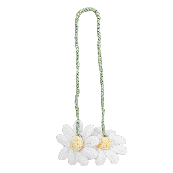 PandaHall 1Pc Crochet Daisy Hanging Decoration Aesthetic Flower Car Hanging Charm Cotton Convallaria Majalis Pendant Car Rear View Mirror..., White
PandaHall 1Pc Crochet Daisy Hanging Decoration Aesthetic Flower Car Hanging Charm Cotton Convallaria Majalis Pendant Car Rear View Mirror..., White