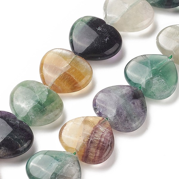 PandaHall Natural Fluorite Beads Strands, Heart, 24~26x28~28.5x9~12mm, Hole: 1.5mm, about 15pcs/strand, 15.04~15.55 inch(38.2~39.5cm)...
PandaHall Natural Fluorite Beads Strands, Heart, 24~26x28~28.5x9~12mm, Hole: 1.5mm, about 15pcs/strand, 15.04~15.55 inch(38.2~39.5cm)...