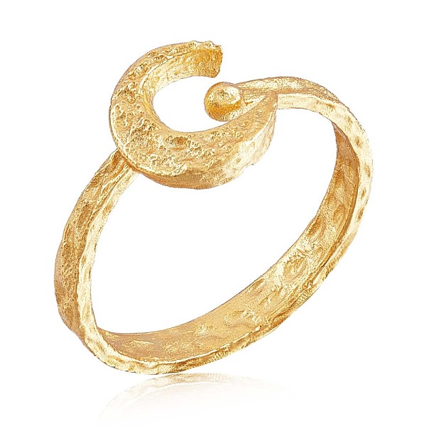 PandaHall 925 Sterling Silver Crescent Moon Open Cuff Ring for Women, Golden, US Size 5 1/4(15.9mm) Sterling Silver
PandaHall 925 Sterling Silver Crescent Moon Open Cuff Ring for Women, Golden, US Size 5 1/4(15.9mm) Sterling Silver