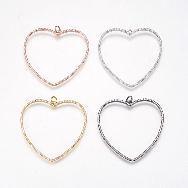 PandaHall Brass Micro Pave Cubic Zirconia Pendants, Heart, Mixed Color, Clear, 47x48x3mm, Hole: 3.5mm Brass+Cubic Zirconia Heart Clear
PandaHall Brass Micro Pave Cubic Zirconia Pendants, Heart, Mixed Color, Clear, 47x48x3mm, Hole: 3.5mm Brass+Cubic Zirconia Heart Clear
