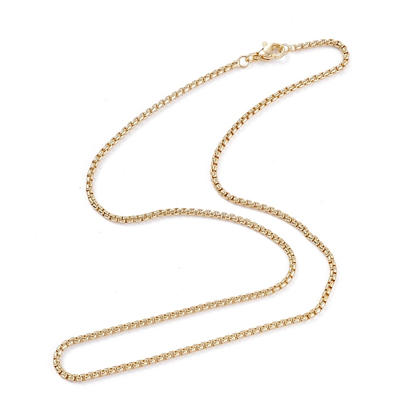 PandaHall Brass Box Chain Necklaces, with Lobster Claw Clasps, Long-Lasting Plated, Real 18K Gold Plated, 17.32 inch(44cm), 2mm Brass
PandaHall Brass Box Chain Necklaces, with Lobster Claw Clasps, Long-Lasting Plated, Real 18K Gold Plated, 17.32 inch(44cm), 2mm Brass