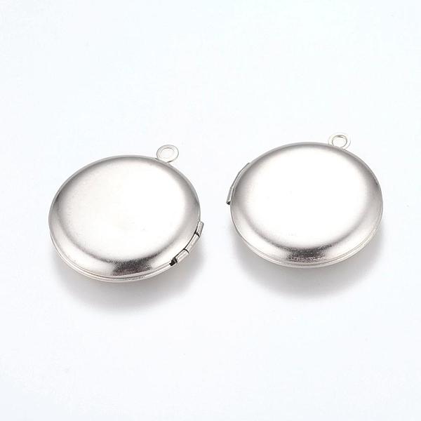 PandaHall 304 Stainless Steel Locket Pendants, Photo Frame Charms for Necklaces, Flat Round, Stainless Steel Color, 31x27.5x5.5mm, Hole: 2mm...
PandaHall 304 Stainless Steel Locket Pendants, Photo Frame Charms for Necklaces, Flat Round, Stainless Steel Color, 31x27.5x5.5mm, Hole: 2mm...