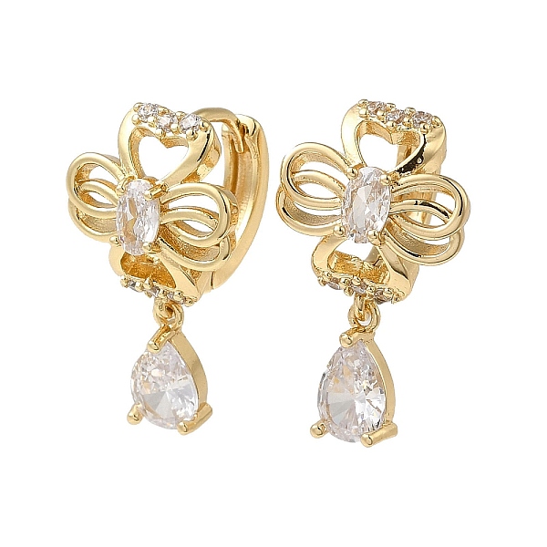 PandaHall Brass Micro Pave Cubic Zirconia Dangle Earring, with Glass, Light Gold, 23x13mm Brass Clear
PandaHall Brass Micro Pave Cubic Zirconia Dangle Earring, with Glass, Light Gold, 23x13mm Brass Clear