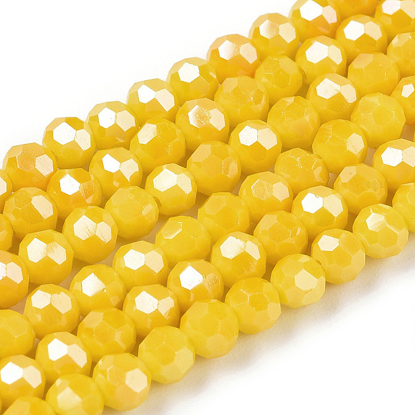PandaHall Opaque Glass Beads Strands, Faceted, Round, Gold, 3mm, Hole: 0.8mm, about 164~166pcs/strand, 19.69~19.88 inch(50~50.5cm) Glass...
PandaHall Opaque Glass Beads Strands, Faceted, Round, Gold, 3mm, Hole: 0.8mm, about 164~166pcs/strand, 19.69~19.88 inch(50~50.5cm) Glass...