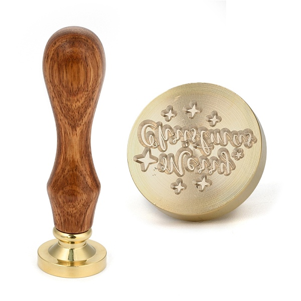 PandaHall Brass Retro Wax Sealing Stamp, with Wooden Handle for Post Decoration DIY Card Making, Merry Christmas, Word, 90x25.5mm Brass Word
PandaHall Brass Retro Wax Sealing Stamp, with Wooden Handle for Post Decoration DIY Card Making, Merry Christmas, Word, 90x25.5mm Brass Word
