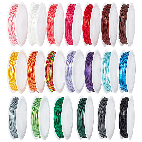 PandaHall 20 Rolls 20 Colors Polyester Round Thread, for Craft Tassel Making, Mixed Color, 0.5mm, about 10.94 Yards(10m)/Roll, 15-ply, 1..., Multicolor
PandaHall 20 Rolls 20 Colors Polyester Round Thread, for Craft Tassel Making, Mixed Color, 0.5mm, about 10.94 Yards(10m)/Roll, 15-ply, 1..., Multicolor